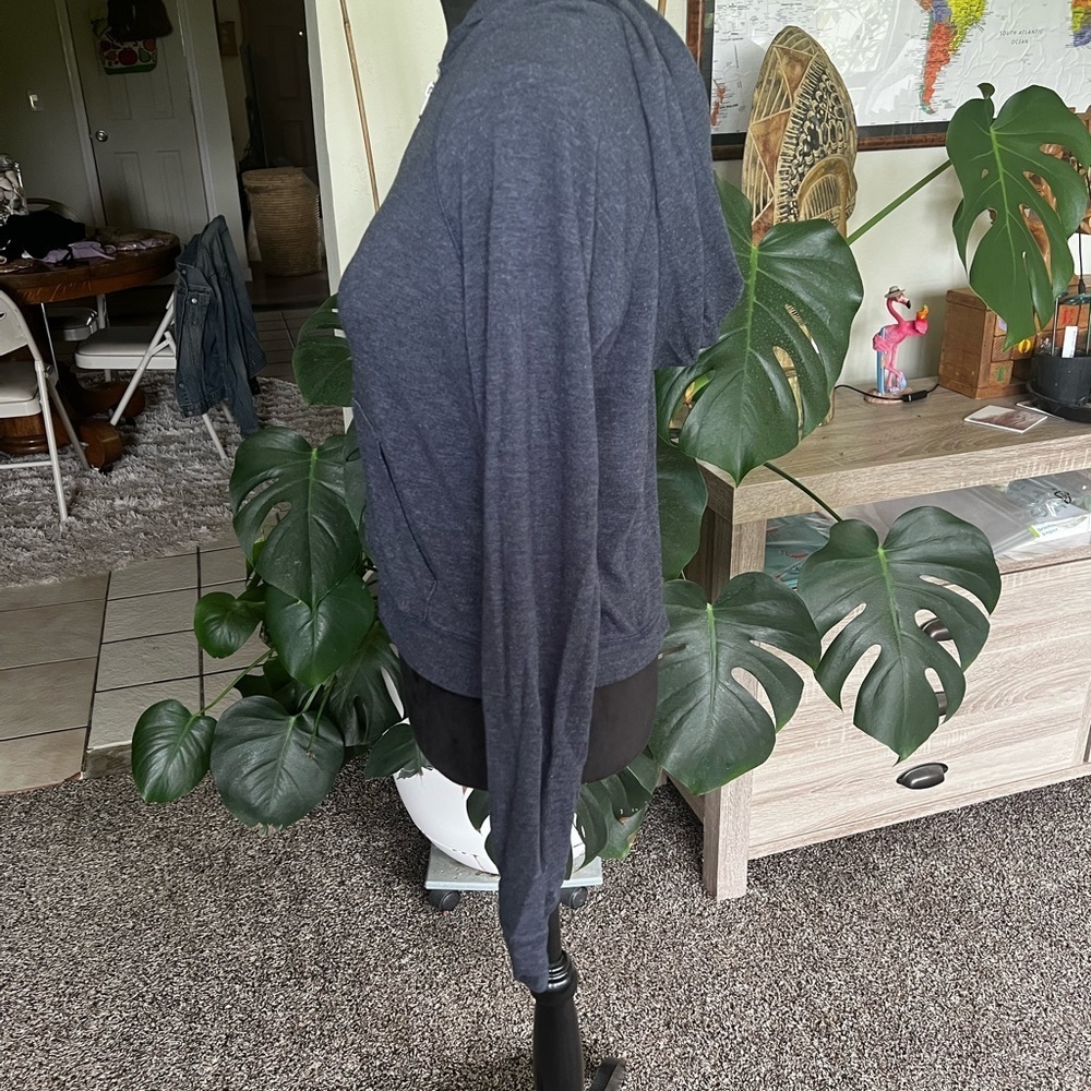Abercrombie & Fitch Navy Blue Zip-Up Hoodie - Picture 3 of 7